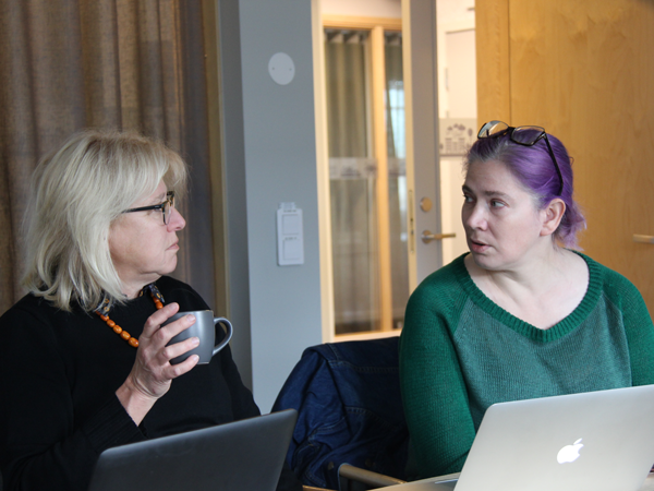 Visual interpretation: Anne-Marie Tillman & Kikki Bauman in discussion over a coffee